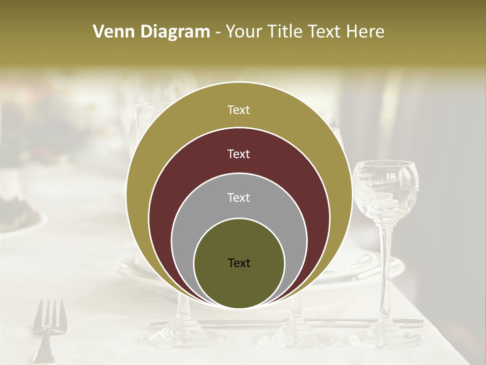 Celebration Fork White PowerPoint Template