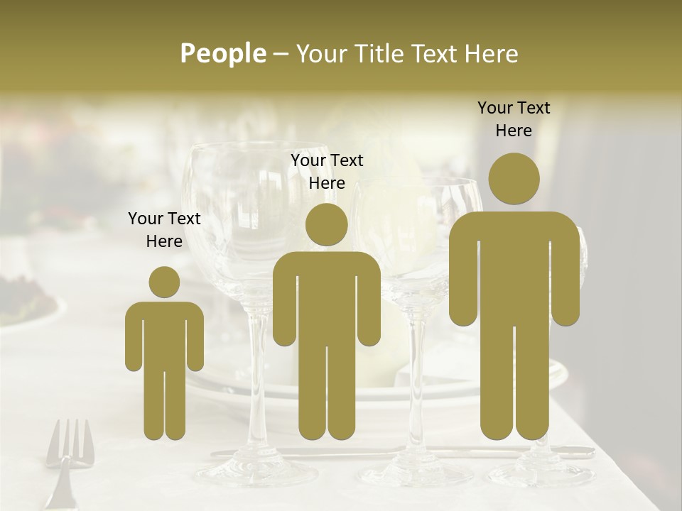 Celebration Fork White PowerPoint Template