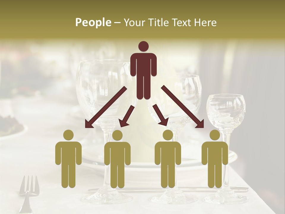 Celebration Fork White PowerPoint Template