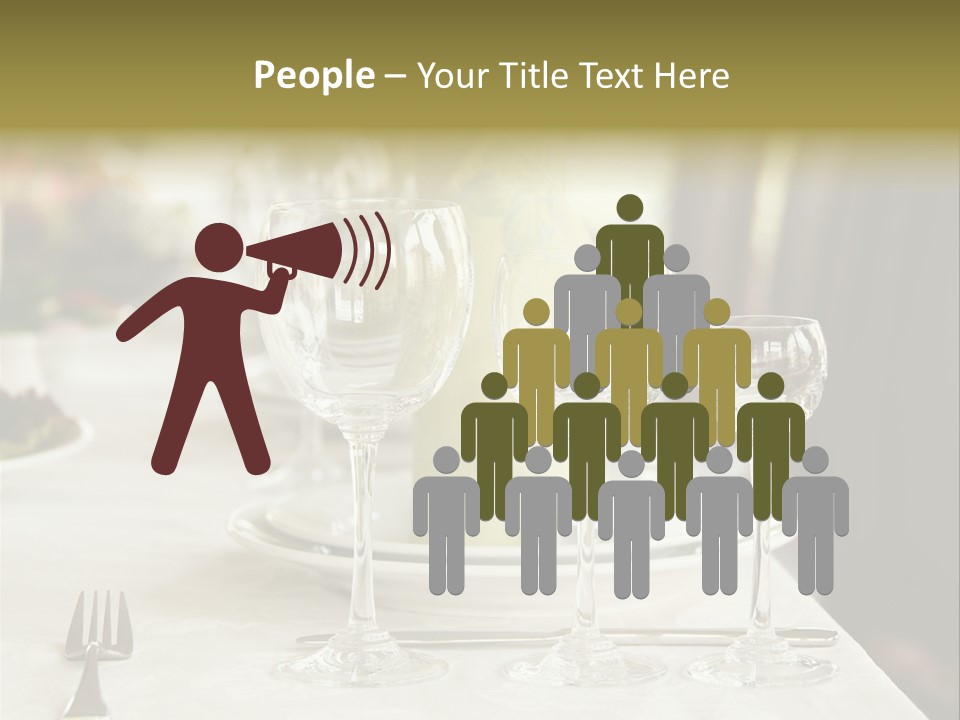 Celebration Fork White PowerPoint Template