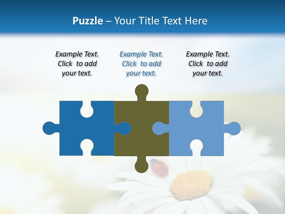 Meadow Peace Camomile PowerPoint Template