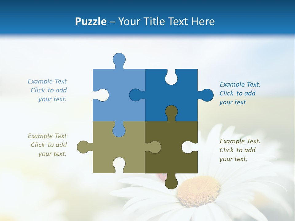 Meadow Peace Camomile PowerPoint Template