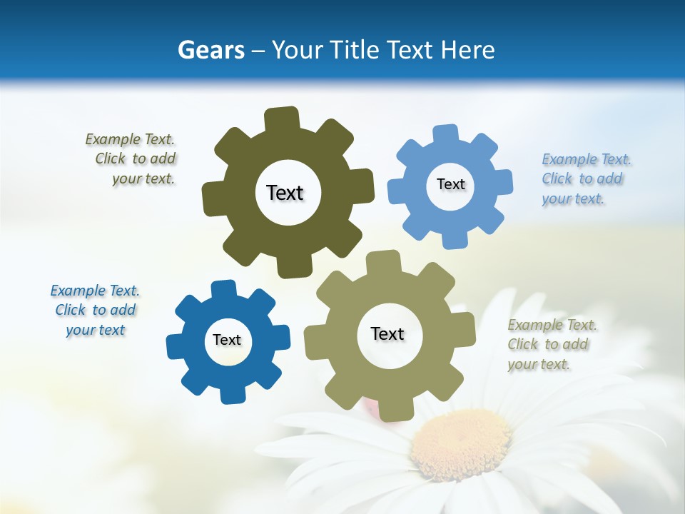 Meadow Peace Camomile PowerPoint Template