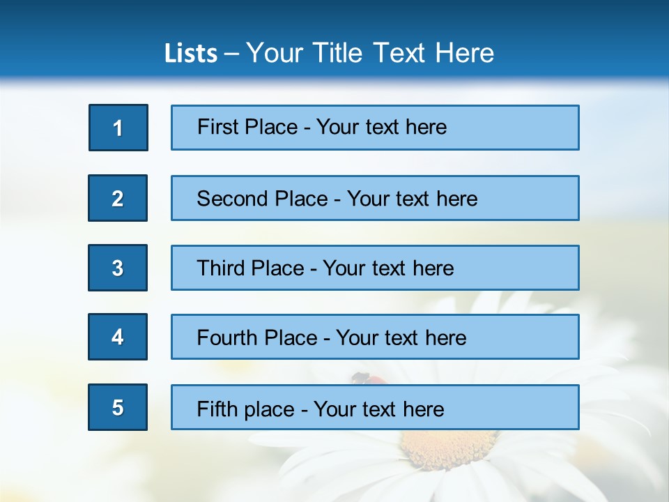 Meadow Peace Camomile PowerPoint Template