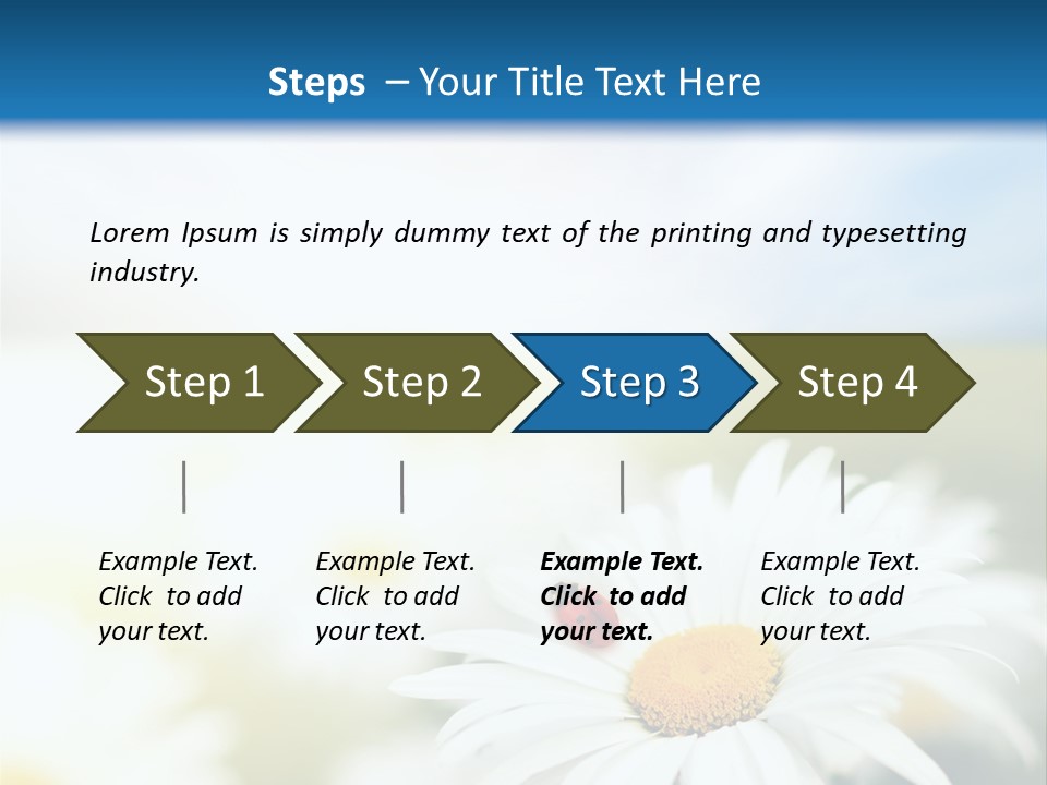 Meadow Peace Camomile PowerPoint Template