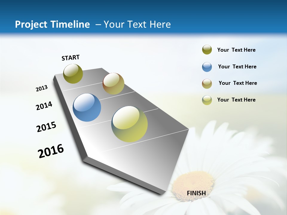 Meadow Peace Camomile PowerPoint Template