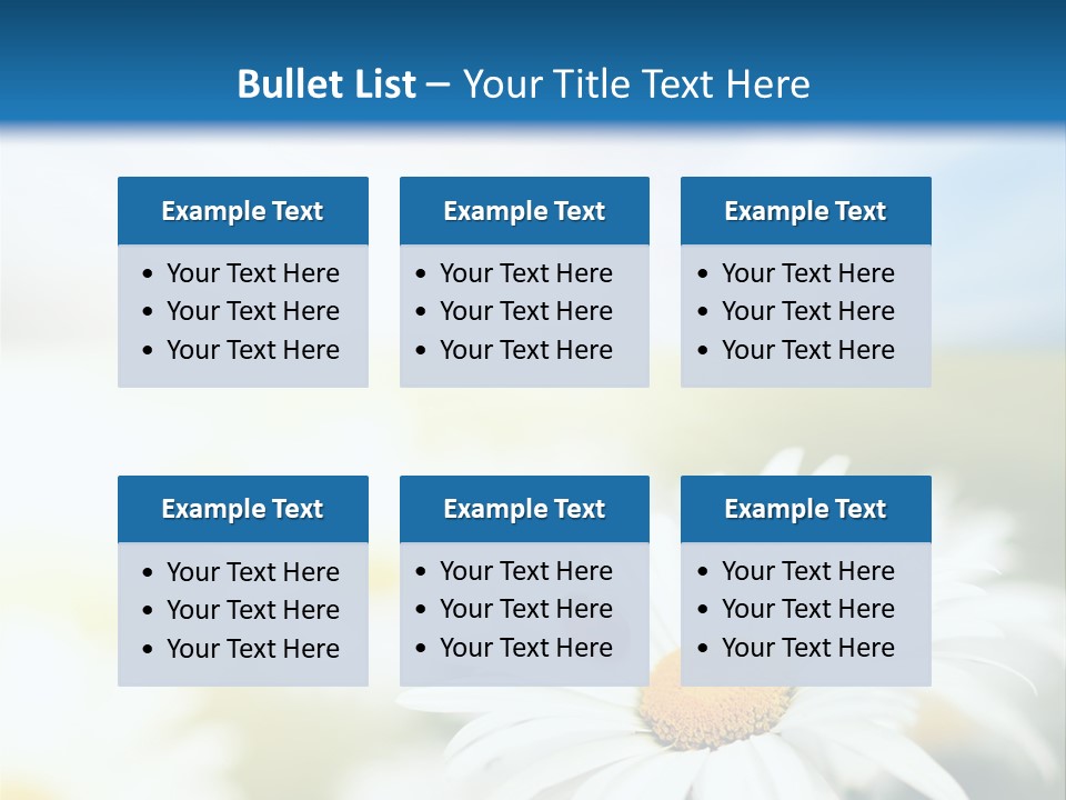 Meadow Peace Camomile PowerPoint Template