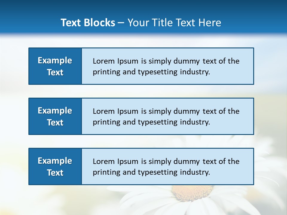 Meadow Peace Camomile PowerPoint Template