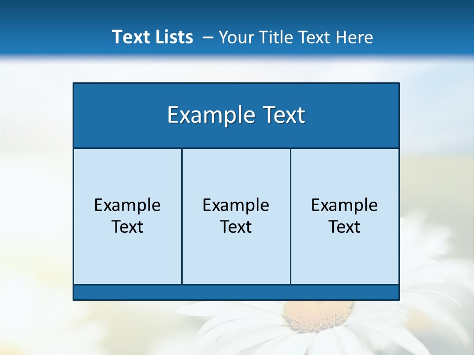 Meadow Peace Camomile PowerPoint Template