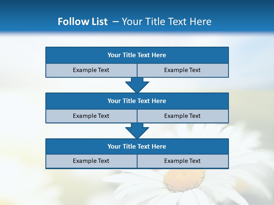 Meadow Peace Camomile PowerPoint Template