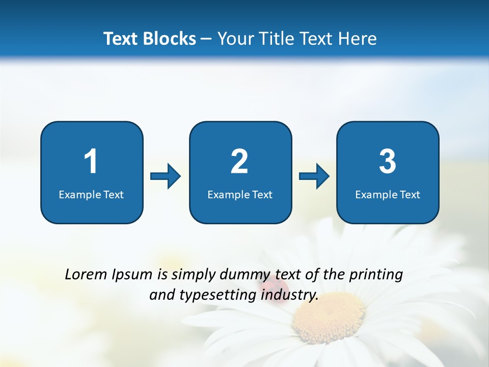 Meadow Peace Camomile PowerPoint Template