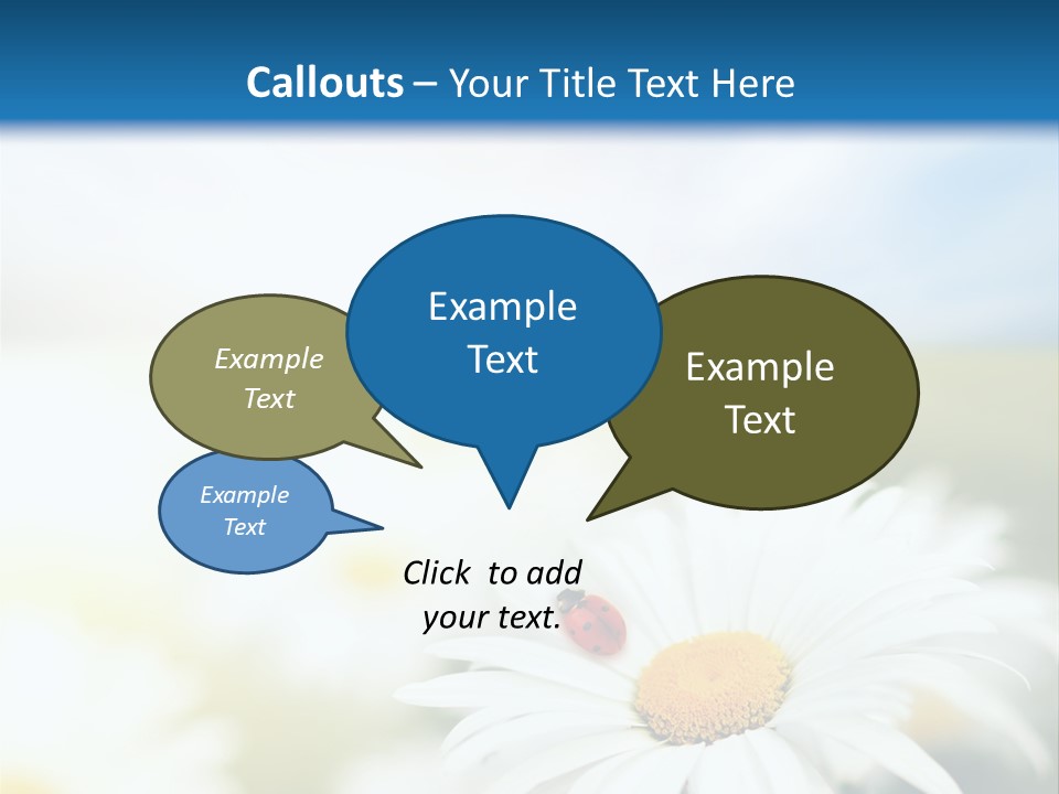 Meadow Peace Camomile PowerPoint Template