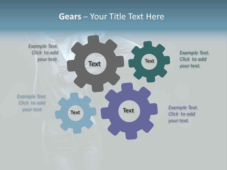 A Woman With Her Hair Blowing In The Wind PowerPoint Template