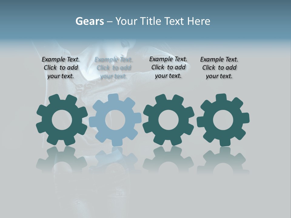 A Woman With Her Hair Blowing In The Wind PowerPoint Template