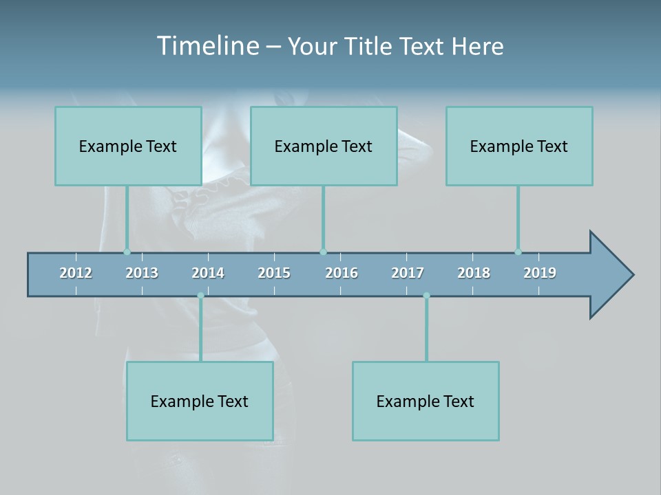 A Woman With Her Hair Blowing In The Wind PowerPoint Template