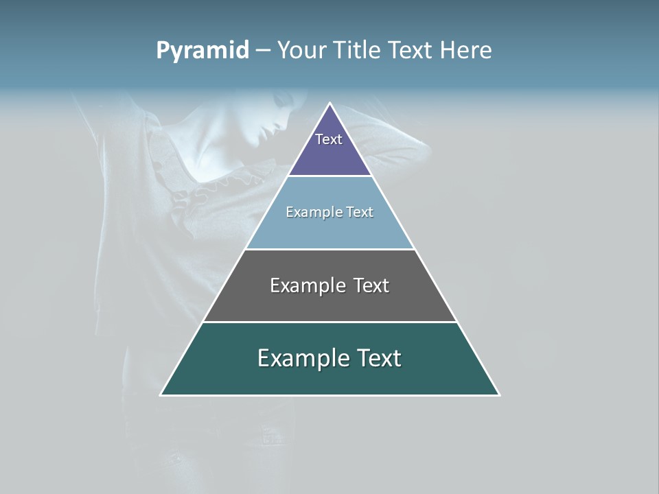 A Woman With Her Hair Blowing In The Wind PowerPoint Template