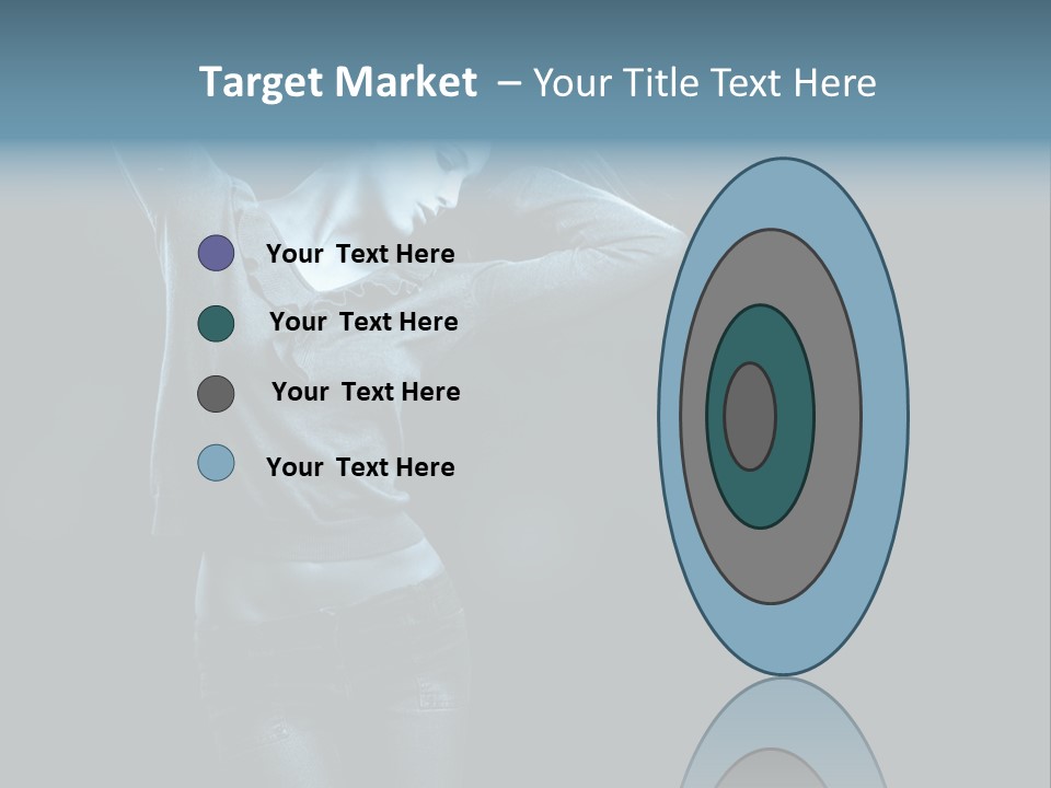 A Woman With Her Hair Blowing In The Wind PowerPoint Template