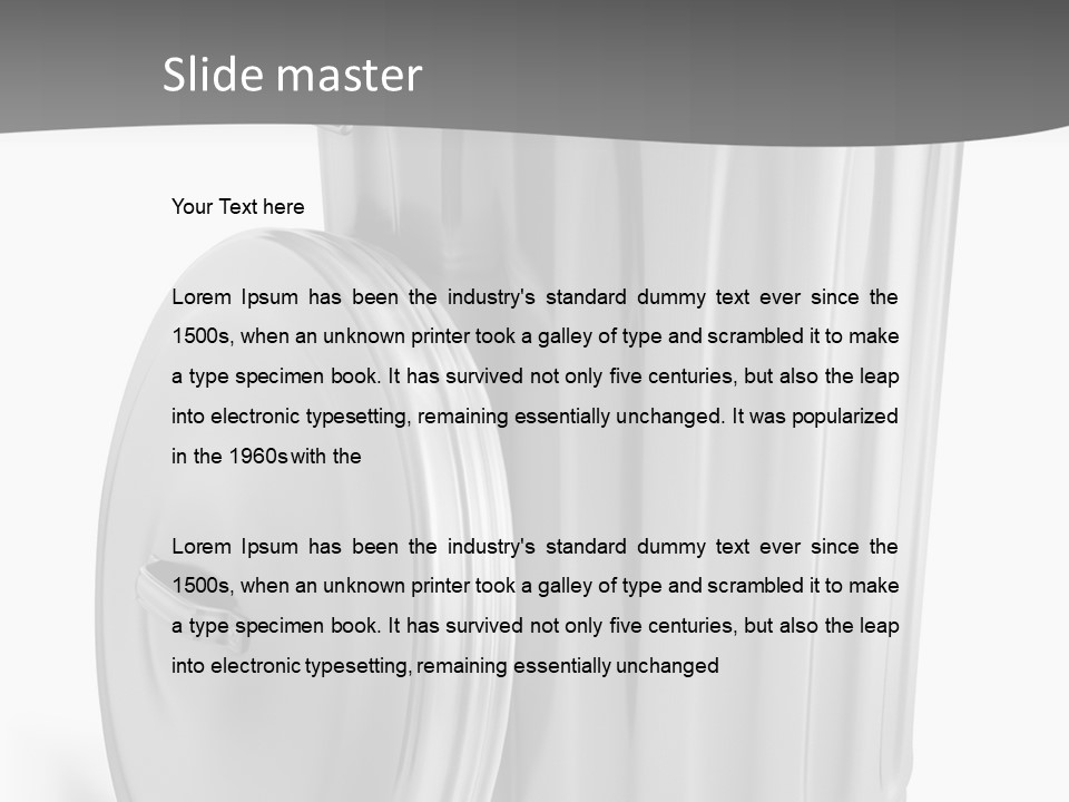 Isolated Obsolete Metallic PowerPoint Template