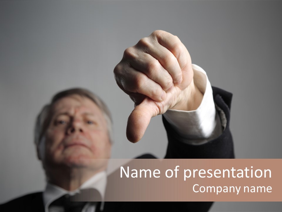 Gesture Business People PowerPoint Template