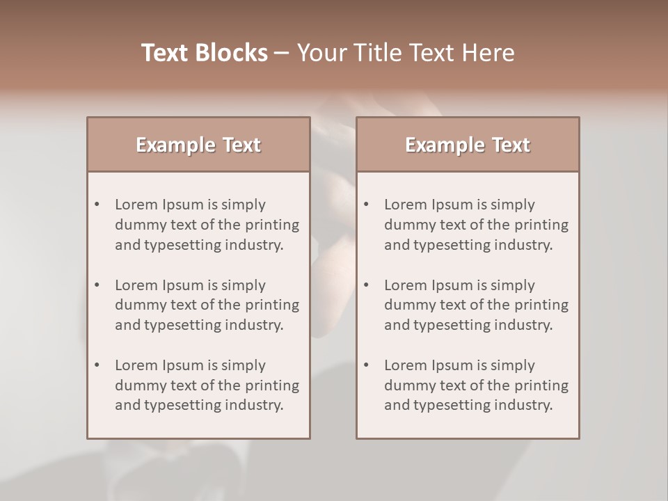 Gesture Business People PowerPoint Template
