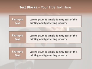 Gesture Business People PowerPoint Template