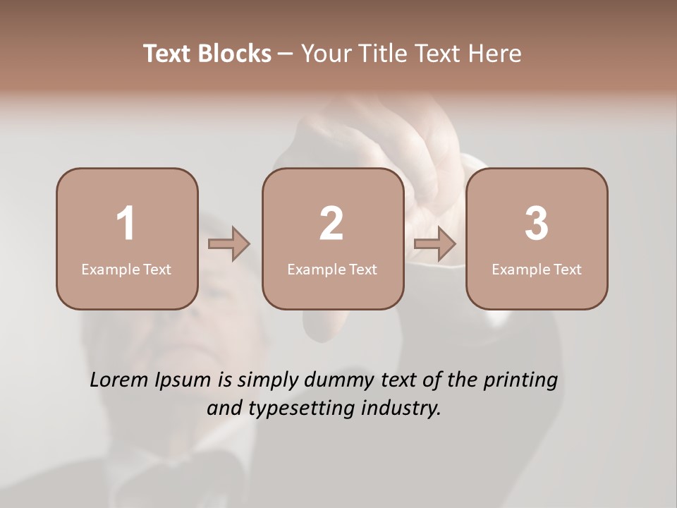 Gesture Business People PowerPoint Template