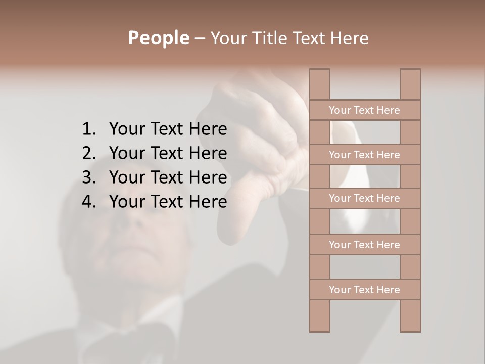 Gesture Business People PowerPoint Template