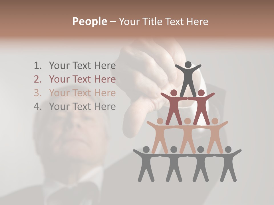 Gesture Business People PowerPoint Template