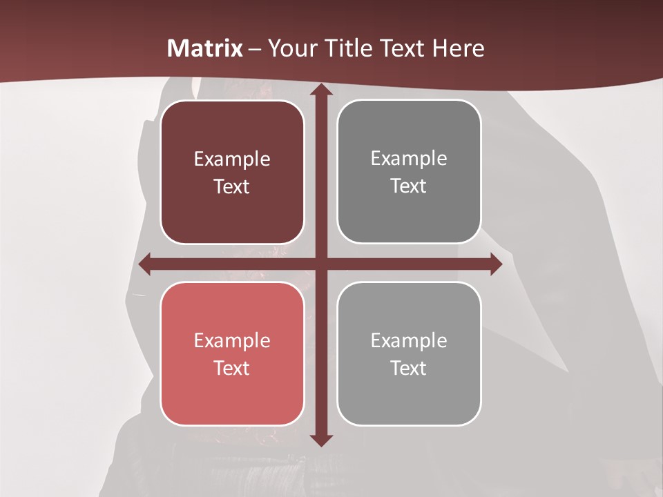 Portrait Caucasian Glamour PowerPoint Template