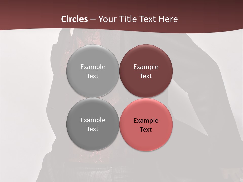 Portrait Caucasian Glamour PowerPoint Template