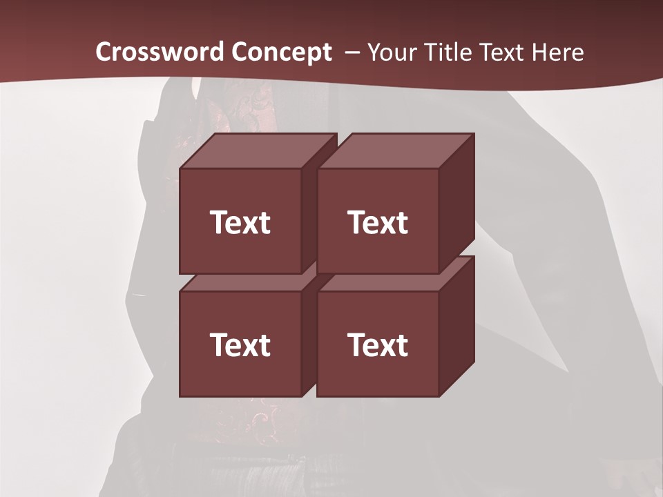 Portrait Caucasian Glamour PowerPoint Template