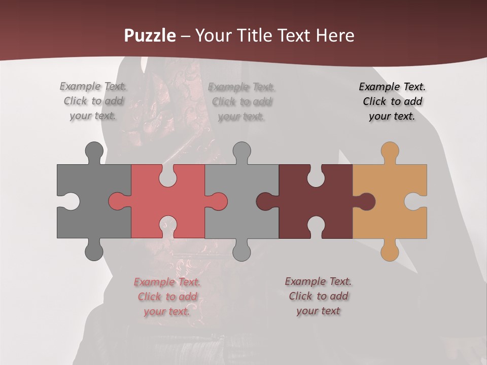 Portrait Caucasian Glamour PowerPoint Template