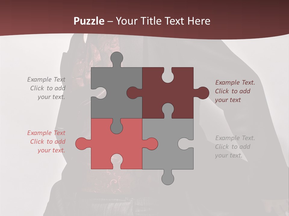 Portrait Caucasian Glamour PowerPoint Template