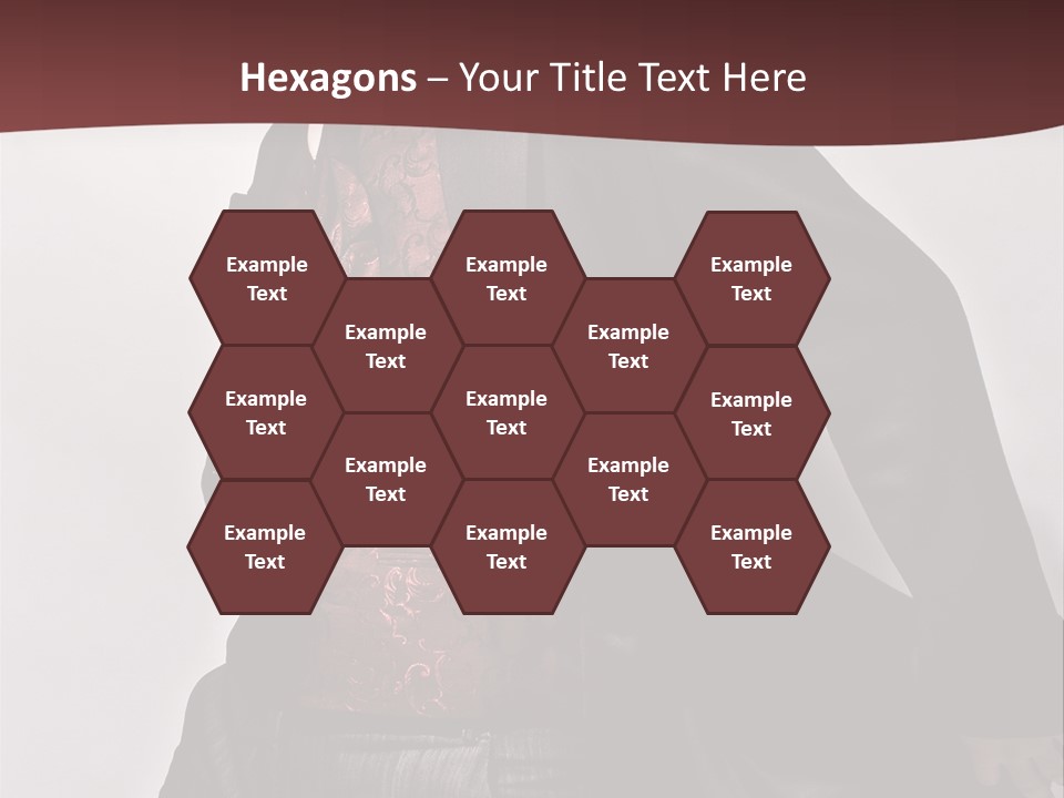 Portrait Caucasian Glamour PowerPoint Template