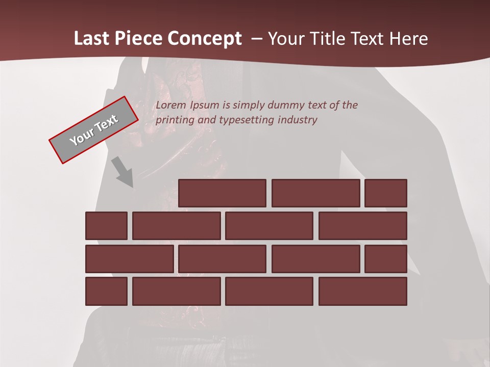 Portrait Caucasian Glamour PowerPoint Template