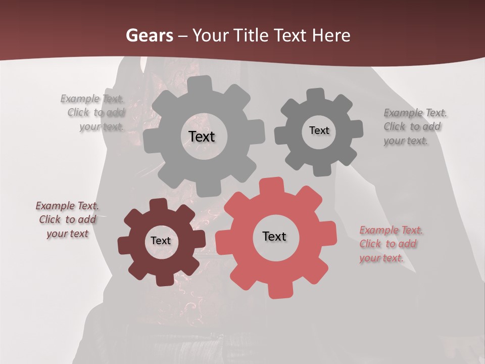 Portrait Caucasian Glamour PowerPoint Template