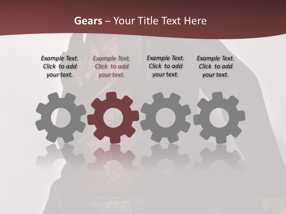 Portrait Caucasian Glamour PowerPoint Template