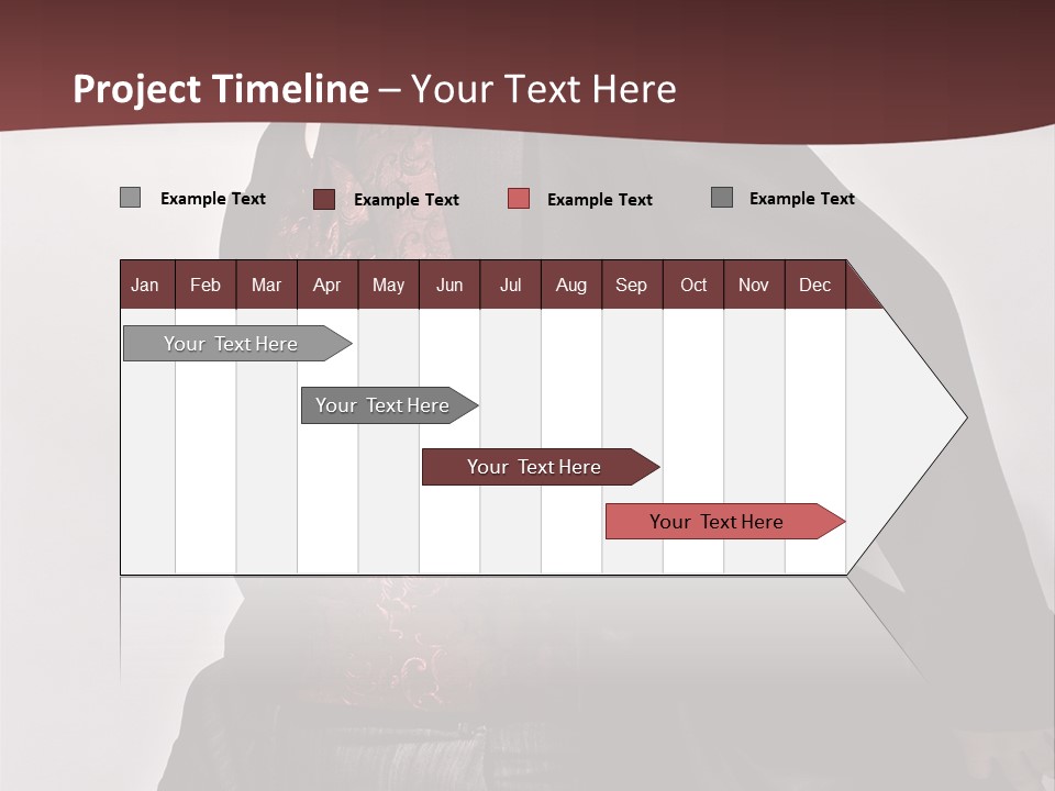 Portrait Caucasian Glamour PowerPoint Template