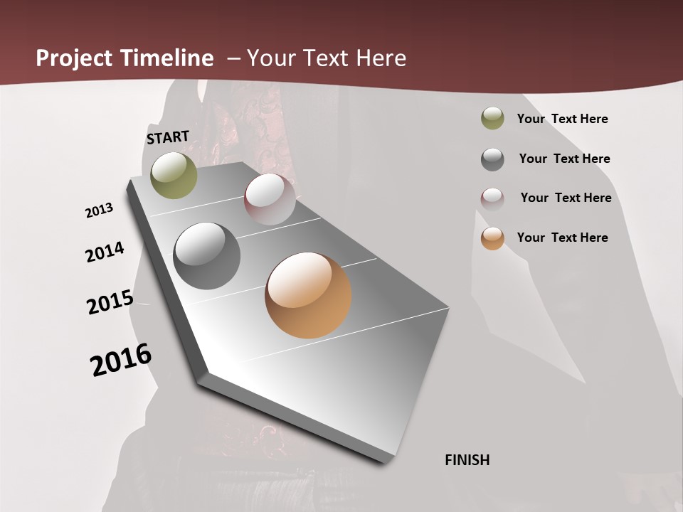 Portrait Caucasian Glamour PowerPoint Template