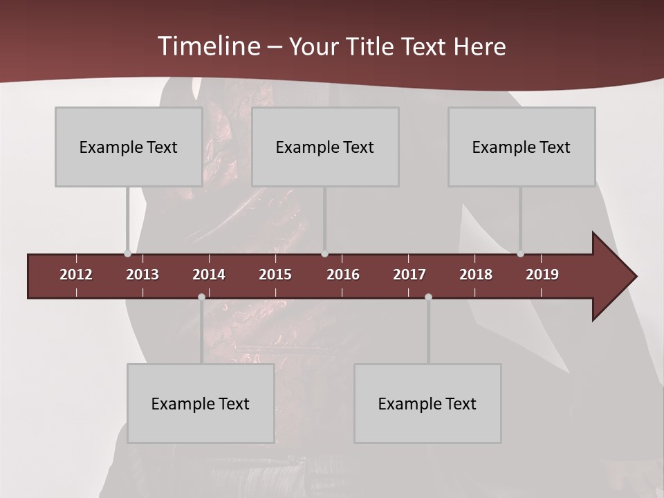 Portrait Caucasian Glamour PowerPoint Template