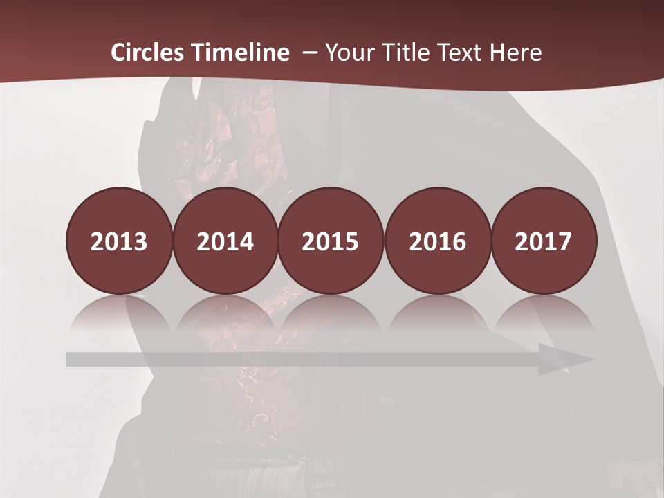 Portrait Caucasian Glamour PowerPoint Template