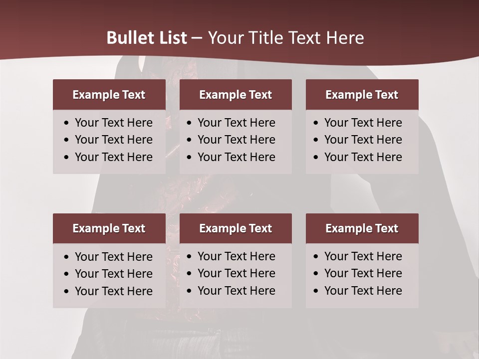 Portrait Caucasian Glamour PowerPoint Template