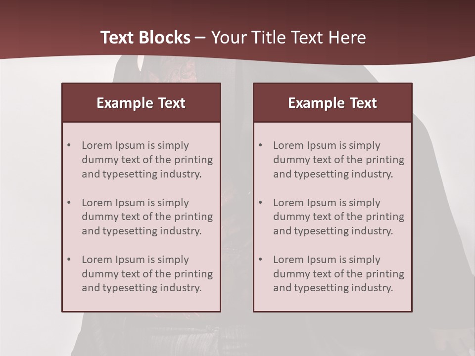 Portrait Caucasian Glamour PowerPoint Template