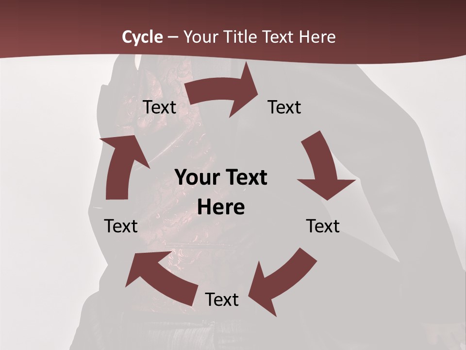 Portrait Caucasian Glamour PowerPoint Template