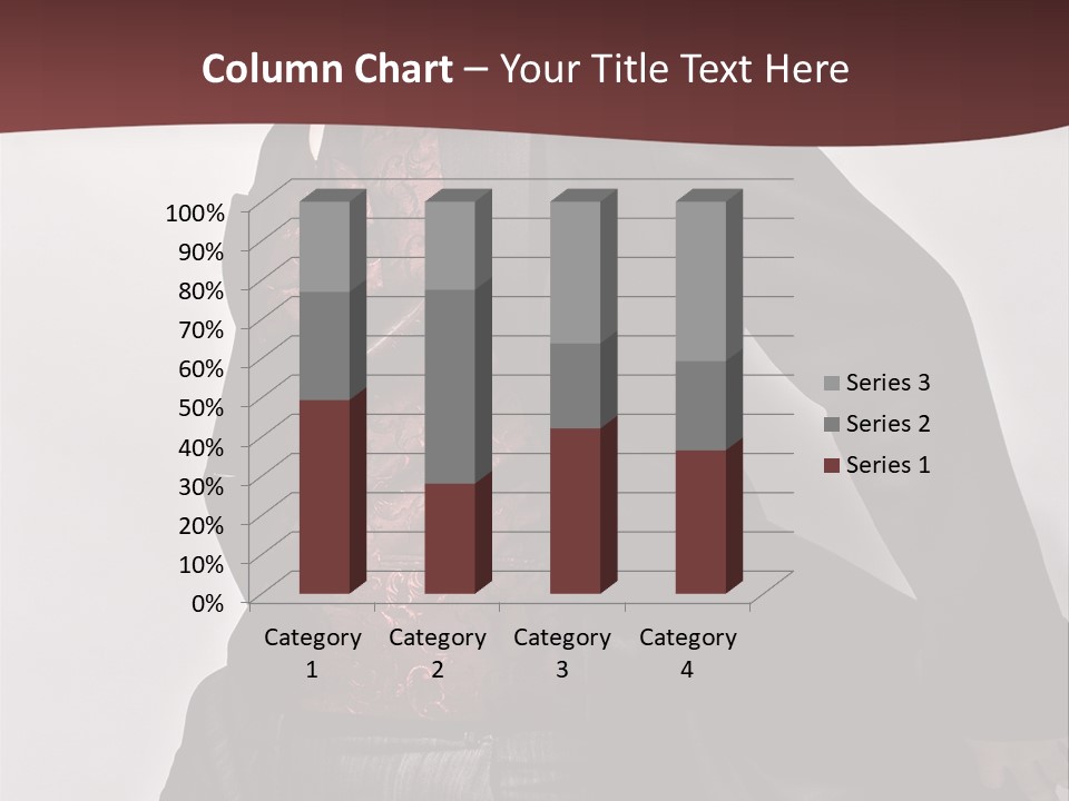 Portrait Caucasian Glamour PowerPoint Template