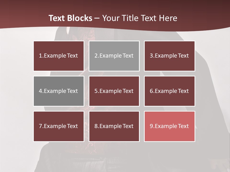 Portrait Caucasian Glamour PowerPoint Template