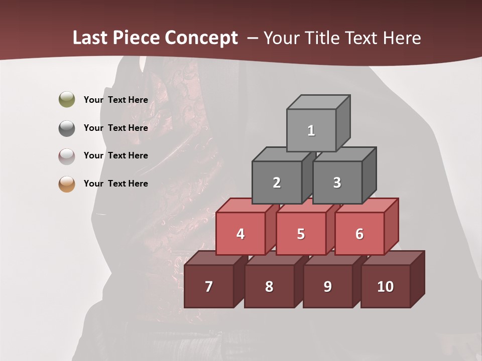 Portrait Caucasian Glamour PowerPoint Template