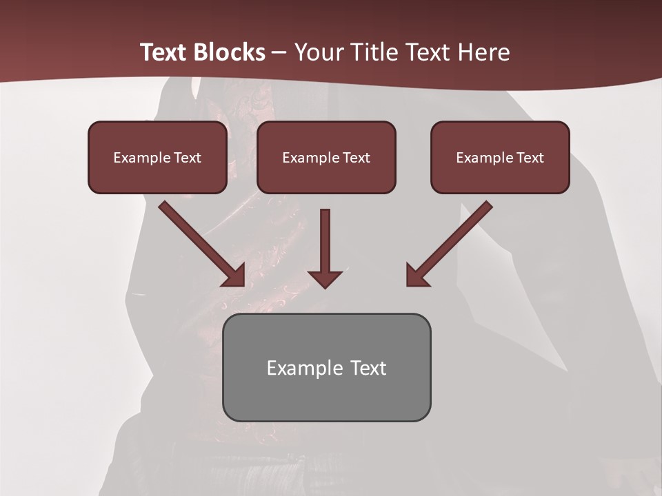 Portrait Caucasian Glamour PowerPoint Template