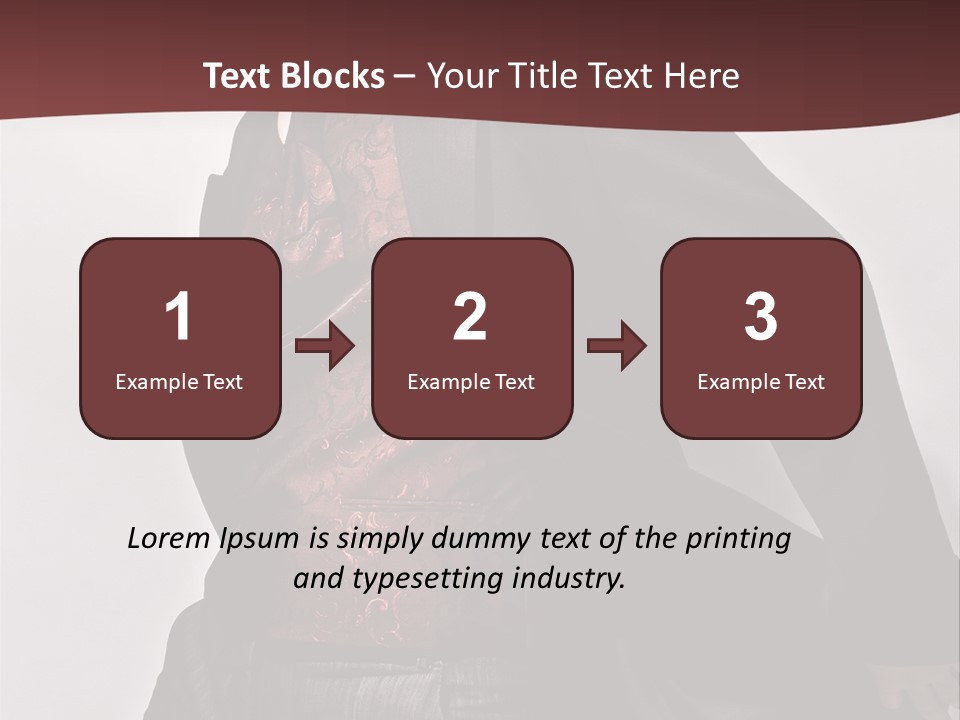 Portrait Caucasian Glamour PowerPoint Template