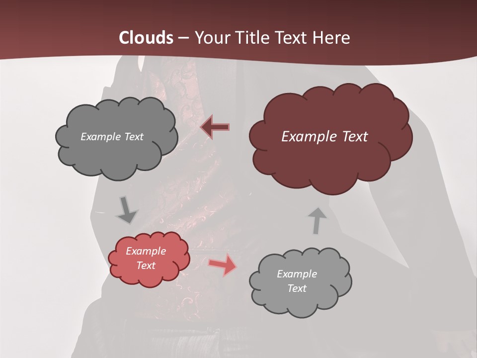 Portrait Caucasian Glamour PowerPoint Template